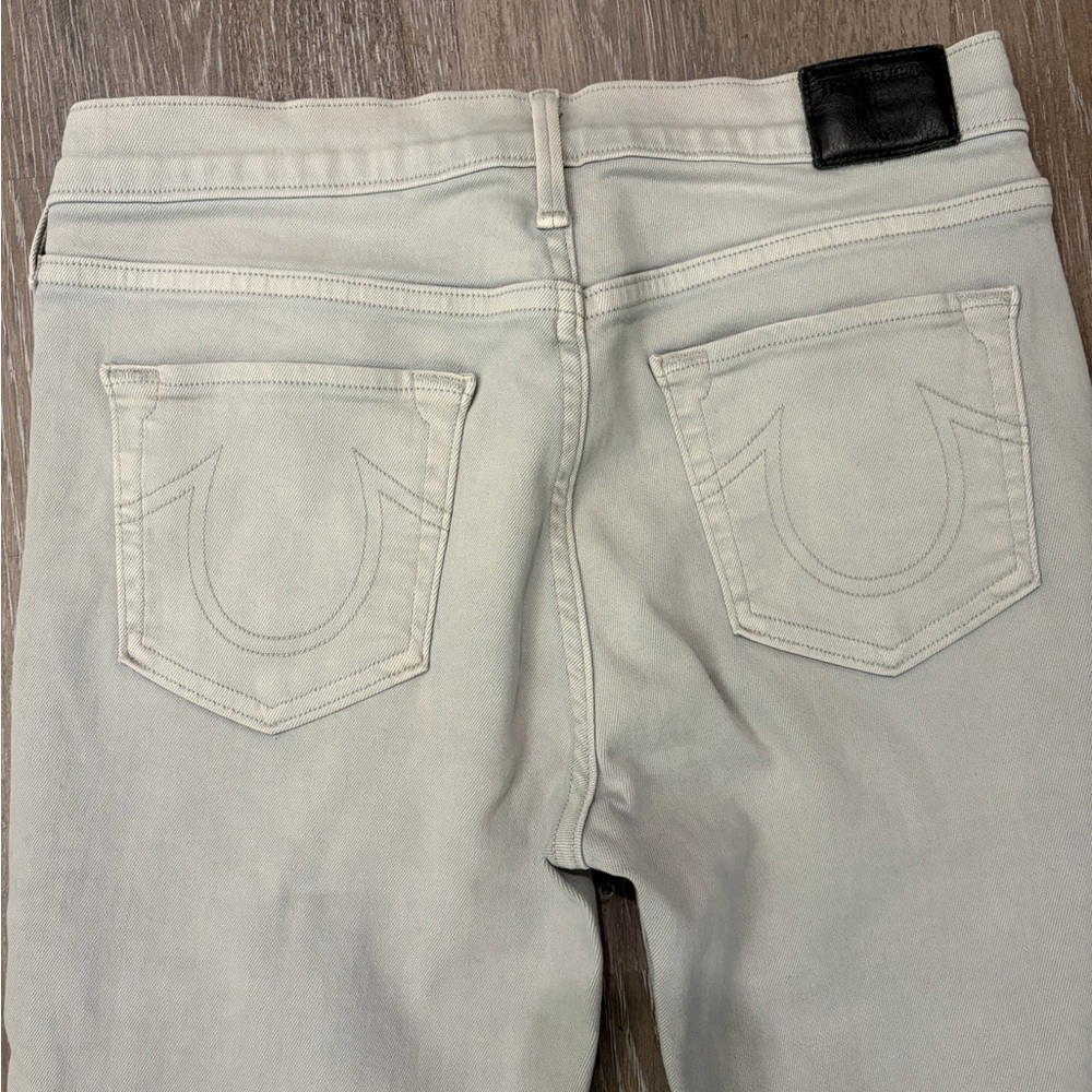 True Religion Women's Pale Gray Skinny Jeans